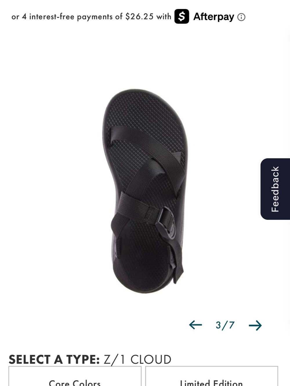 Chaco Mens Z/cloud Adjustable Strap Cushioned Sandal